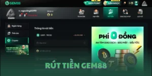 Chi tiết cách rút tiền GEM88