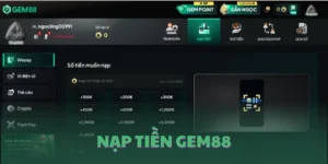 Nạp tiền GEM88 đơn giản, nhanh chóng