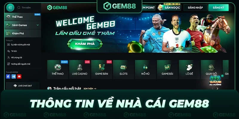 Giới thiệu thông tin về nhà cái GEM88
