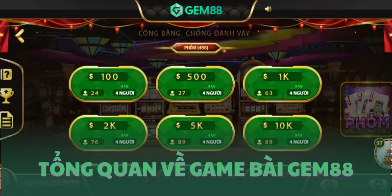 Tổng quan về game bài GEM88