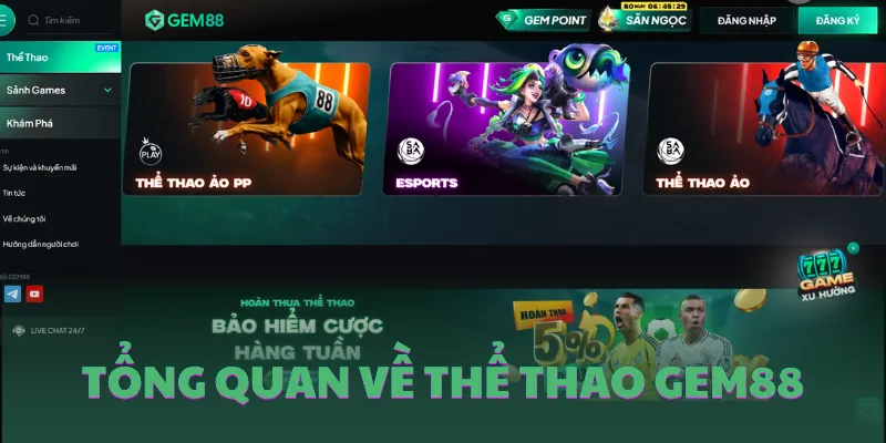Tổng quan về sảnh thể thao GEM88